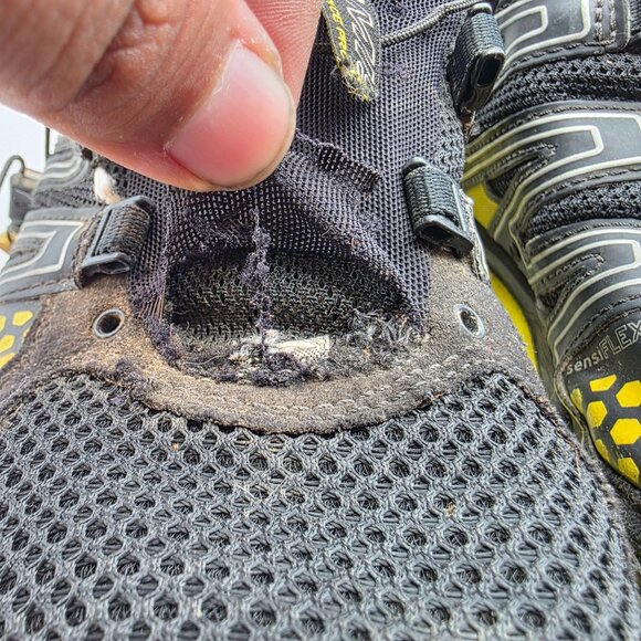 Salomon XR Mission Mens Size 7.5 Black Yellow Athletic Shoes Trails Camping - Picture 8 of 14